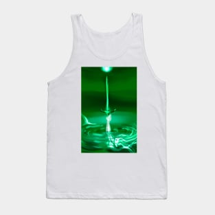 Lady of the lake mermaid arthurian legend night moonlight excalibar sword tarot Tank Top